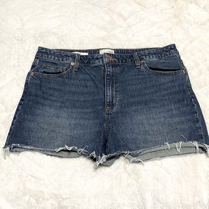 EUC UNIVERSAL THREAD VINTAGE RAW HEM MIDI JEAN SHORTS SZ 14